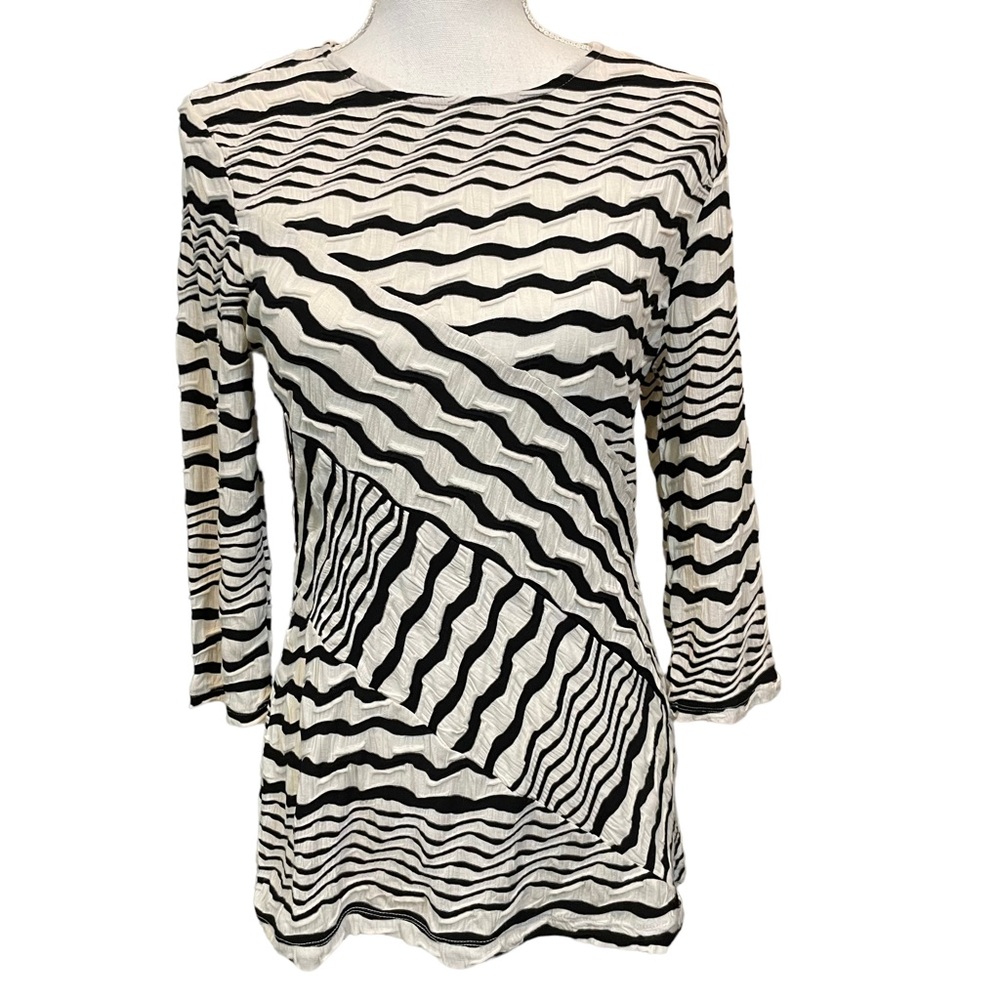 Investments Petites ¾ Sleeve Tunic Top. Size PS